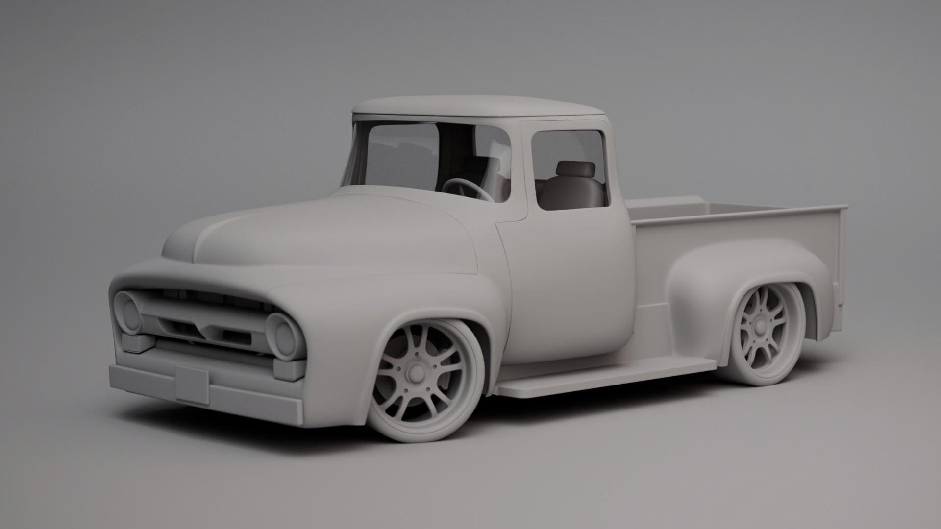 3D printable model  –  1956 Ford F100