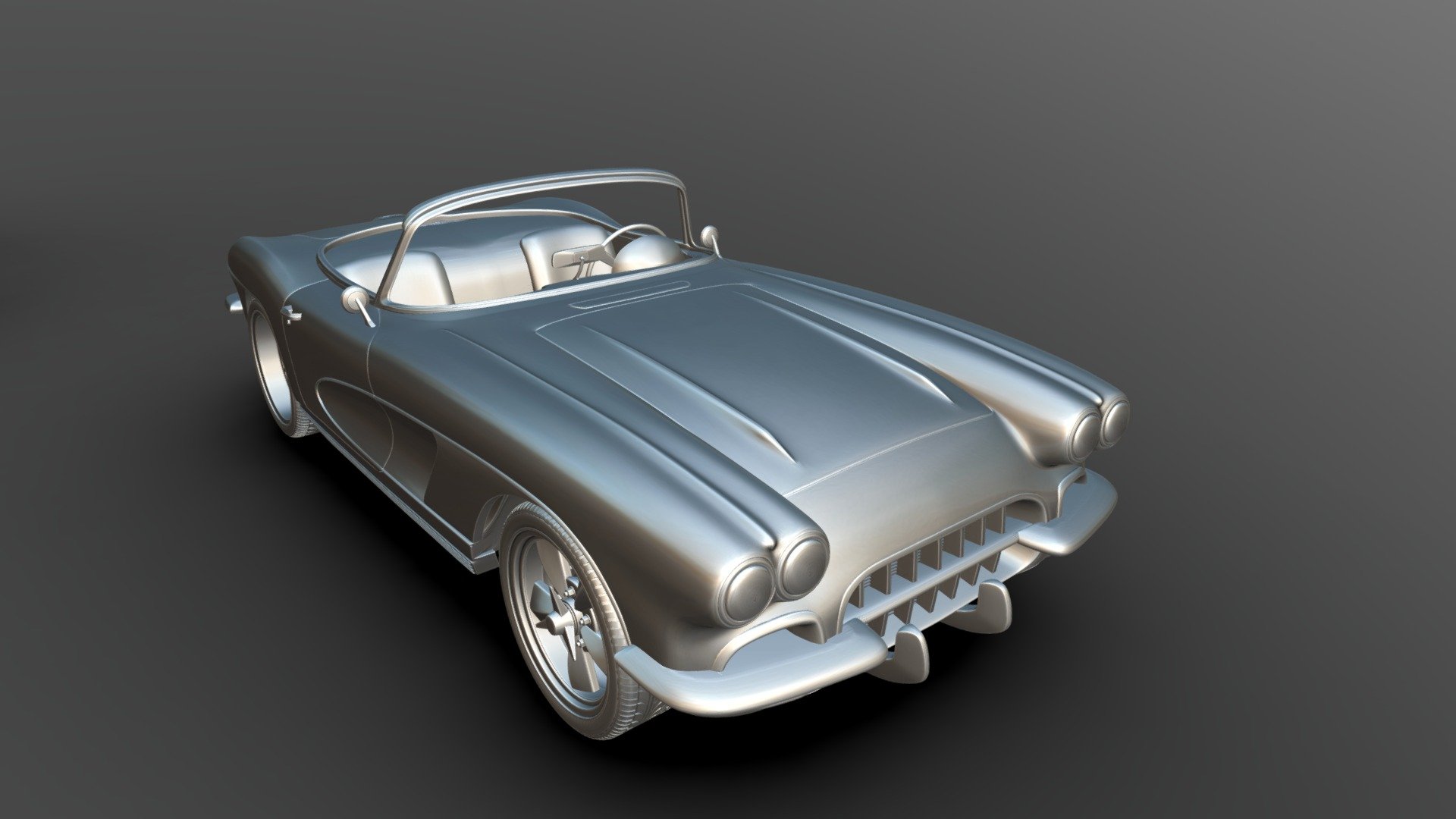 3D printable model – 1962 Corvette