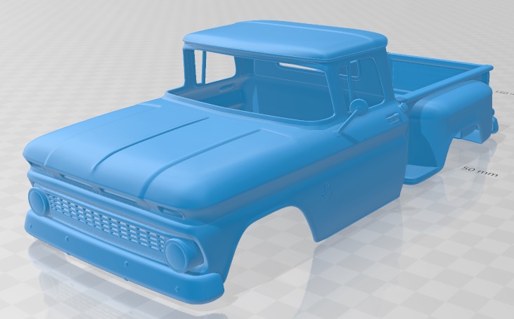 3D printable model – 1964 Chevrolet C10 Pickup