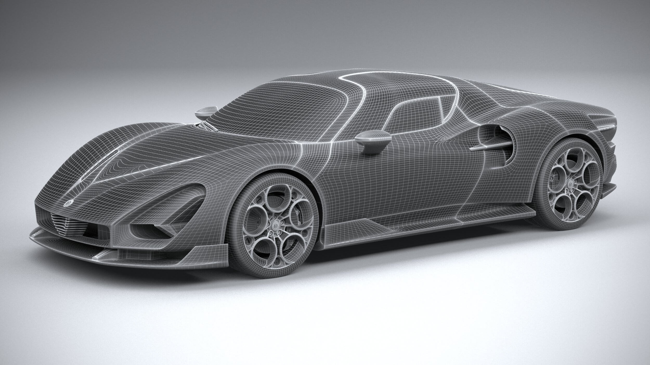 3D printable model  –  Alfa Romeo 33 Stradale wwc