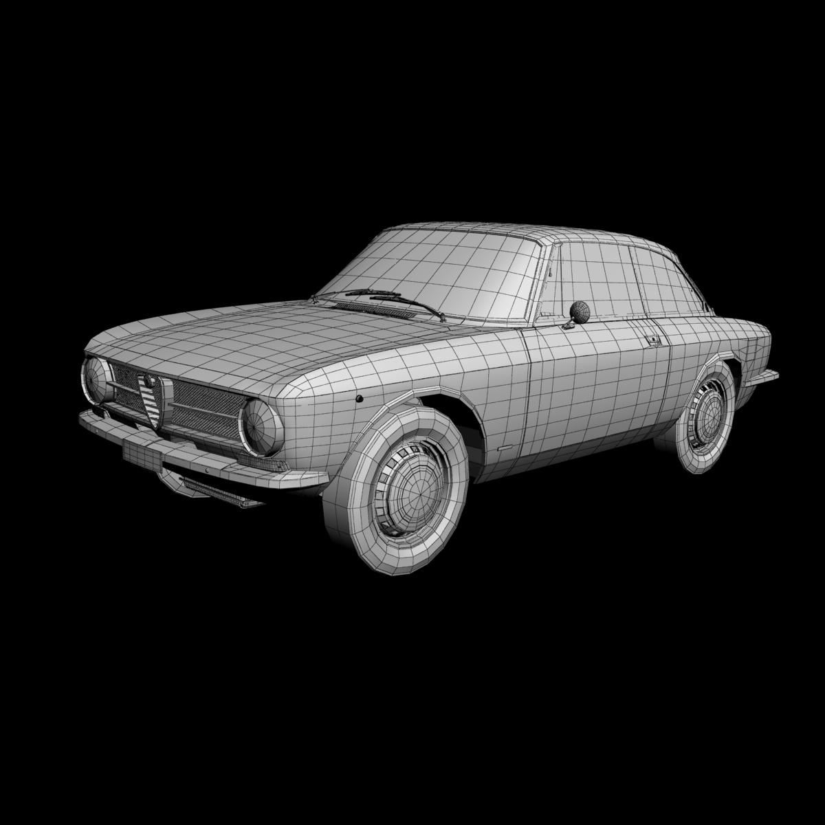3D printable model  –  Alfa Romeo Giulia 1963