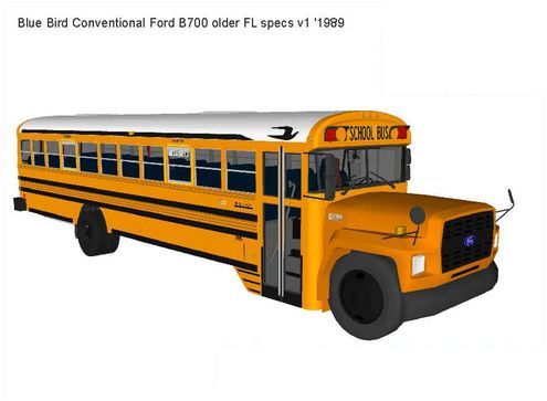 3D printable model  –  B700 School Bus