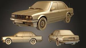 3D printable model – BMW 3-Series E30 Sedan 1990