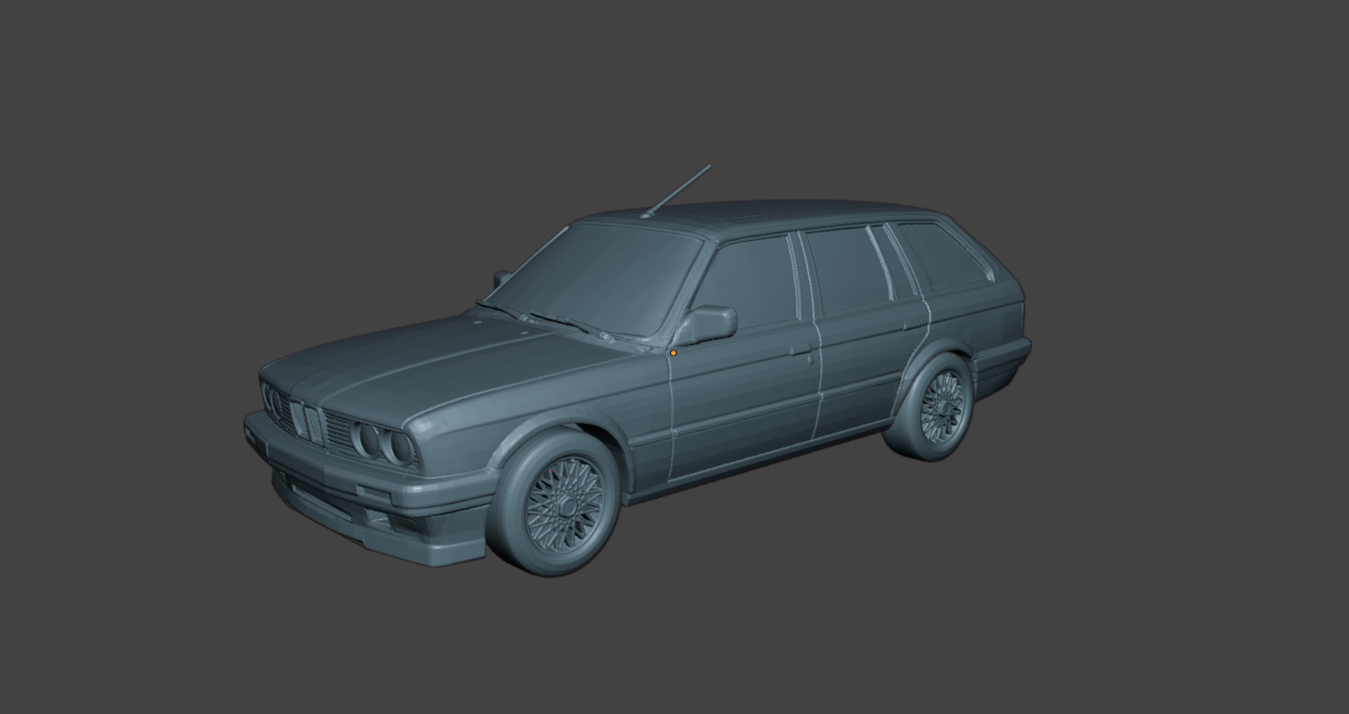 3D printable model – BMW 3-Series E30 Touring 1990