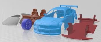 3D printable model – BMW M3 GTR E46 FW AllParts Originals