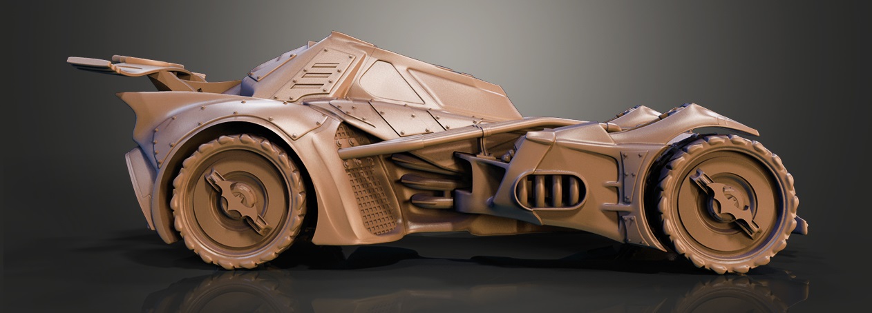 3D printable model – Batmobile