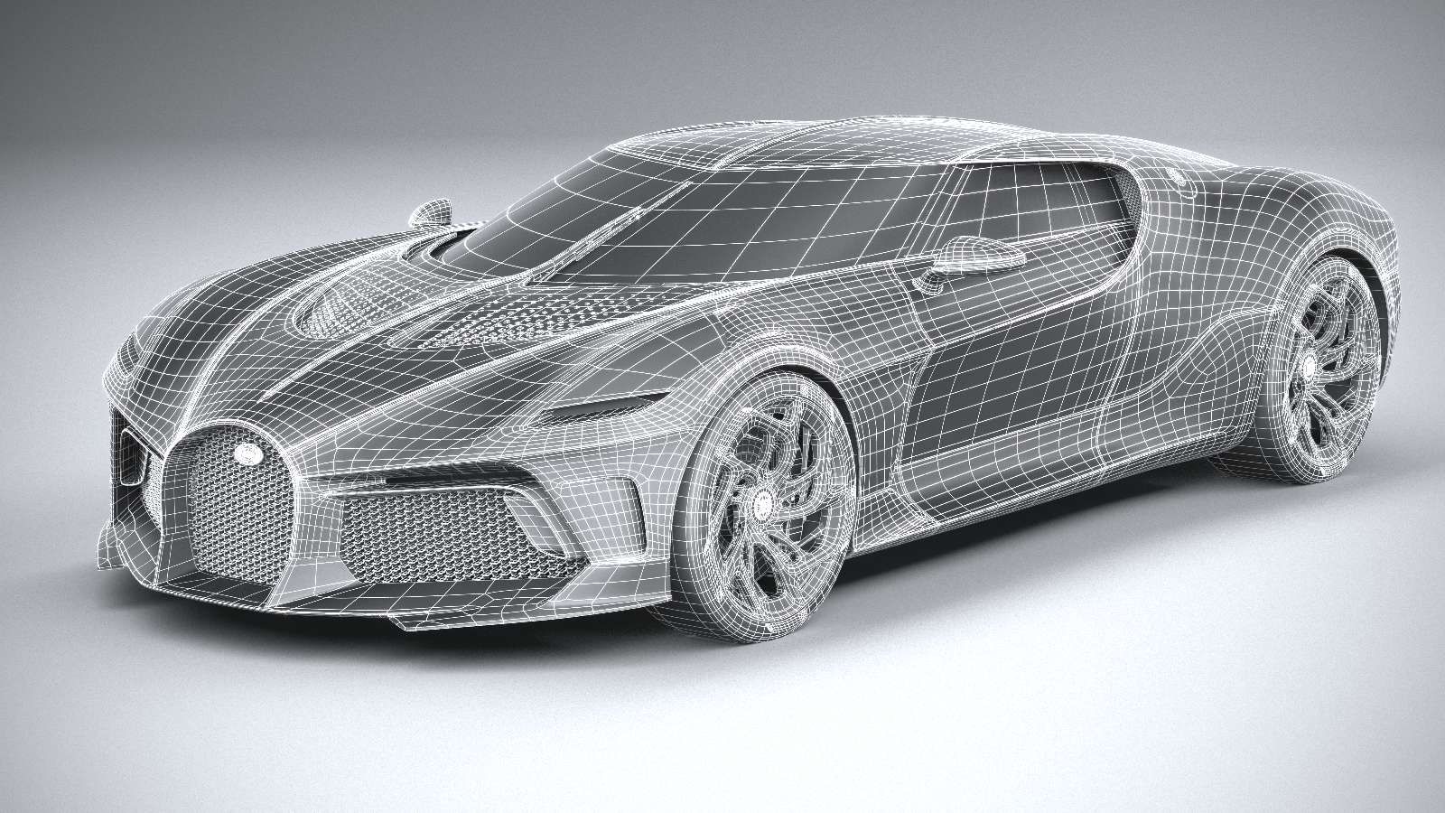 3D printable model  –  Bugatti La Voiture Noire 2019