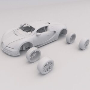 3D printable model  –  Bugatti Veyron All Parts
