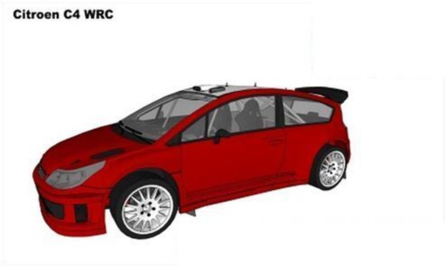 3D printable model  –  C4 WRC
