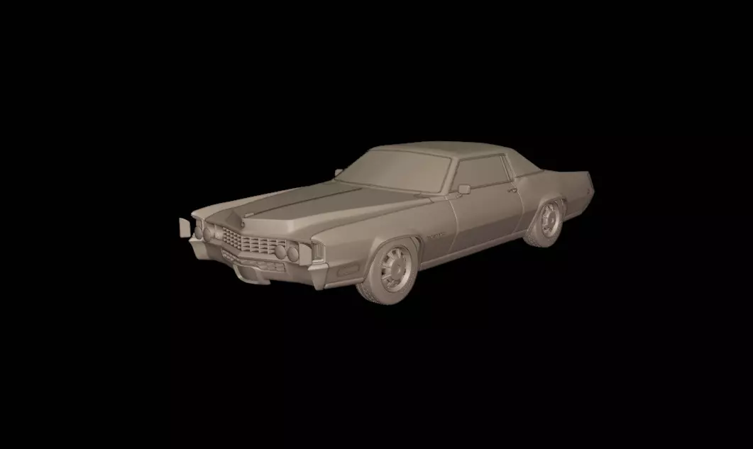 3D printable model  –  Cadillac Eldorado Fleetwood 1968