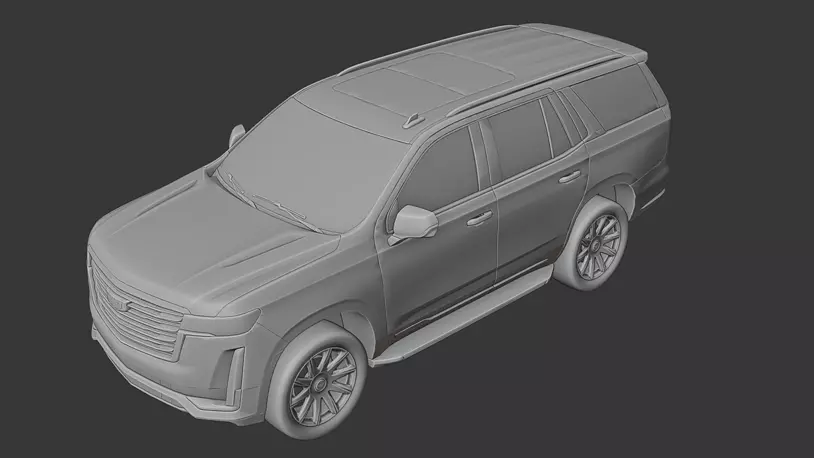 3D printable model  –  Cadillac Escalade ESV Platinum 2015