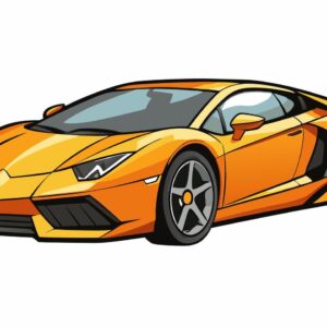 3D printable model  –  Cartoon Lamborghini