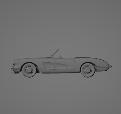 3D printable model – Chevrolet 1960 corvette