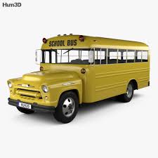 3D printable model – Chevrolet 4500 School Bus 1956