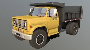 3D printable model – Chevrolet C70 Dump Truck 1979