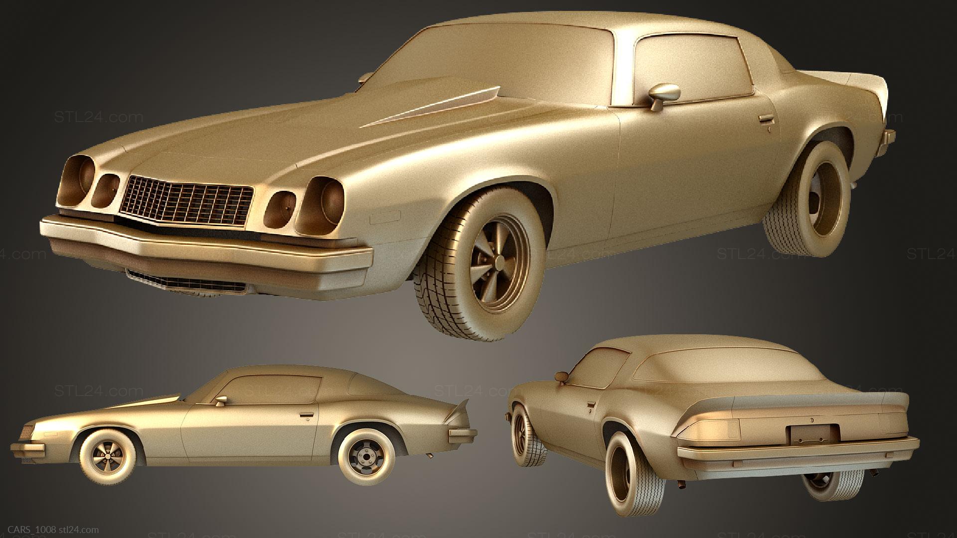 3D printable model – Chevrolet Camaro Mk2 1974