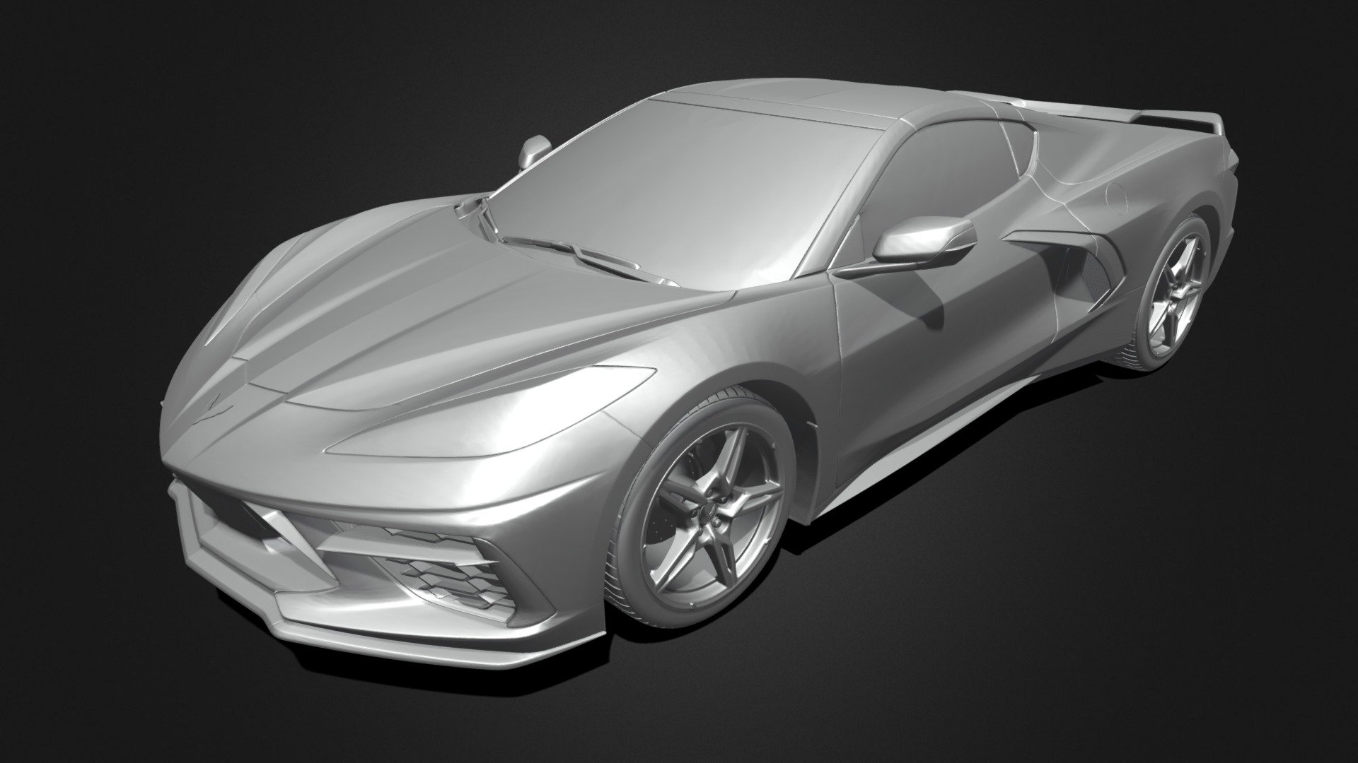 3D printable model – Chevrolet Corvette C8 2020