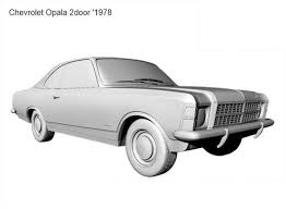3D printable model – Chevrolet Opala 2door 1978