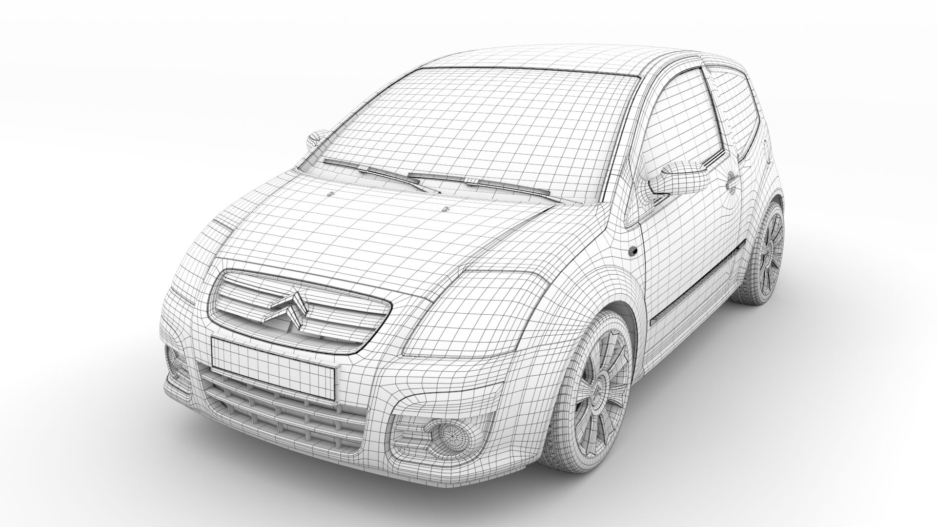 3D printable model  –  Citroen C2