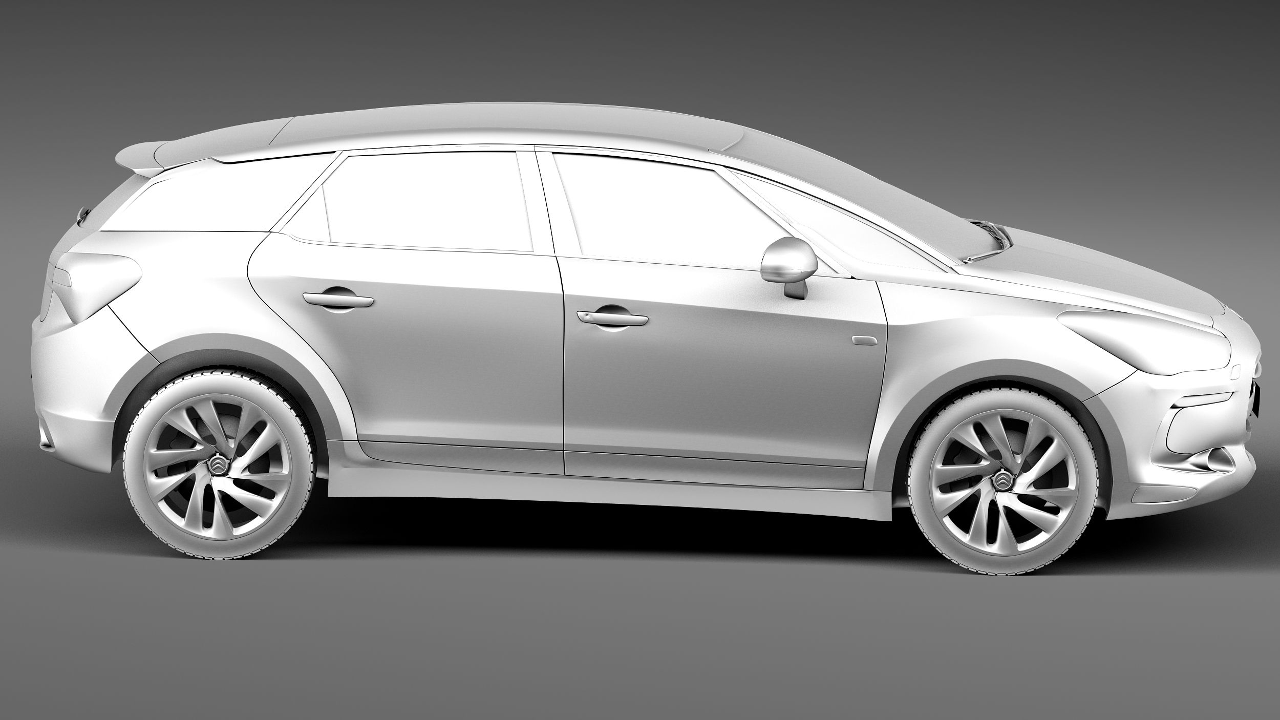 3D printable model  –  Citroen DS5 3D Model