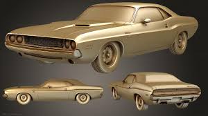 3D printable model – Dodge Challenger 1970