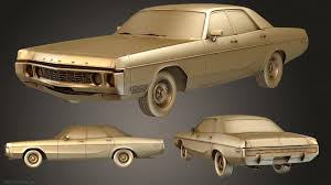 3D printable model – Dodge Polara (Mk4) Custom Hardtop Coupe 1970