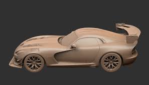 3D printable model – Dodge Viper SRT10 ACR edition 3