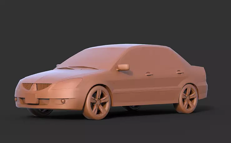 3D printable model  –  EVO IX