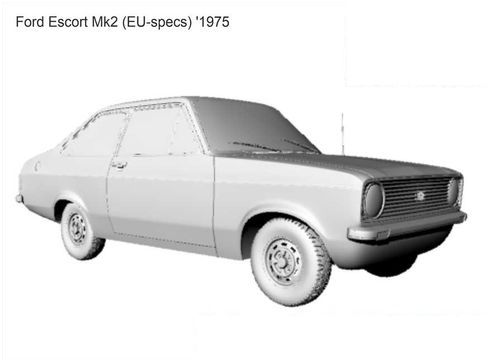 3D printable model  –  Escort 1975