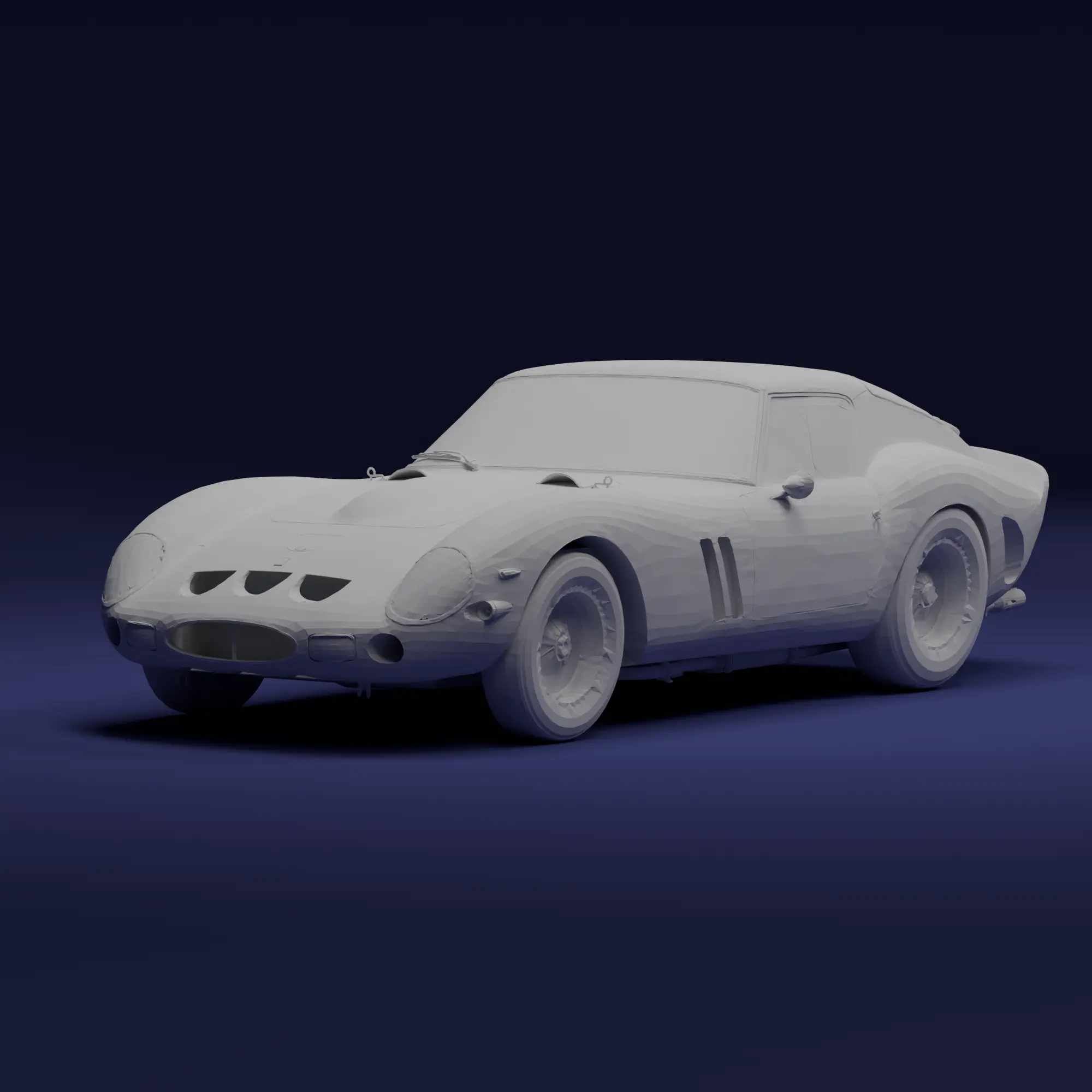 3D printable model  –  Ferrari 250 GTO 3D