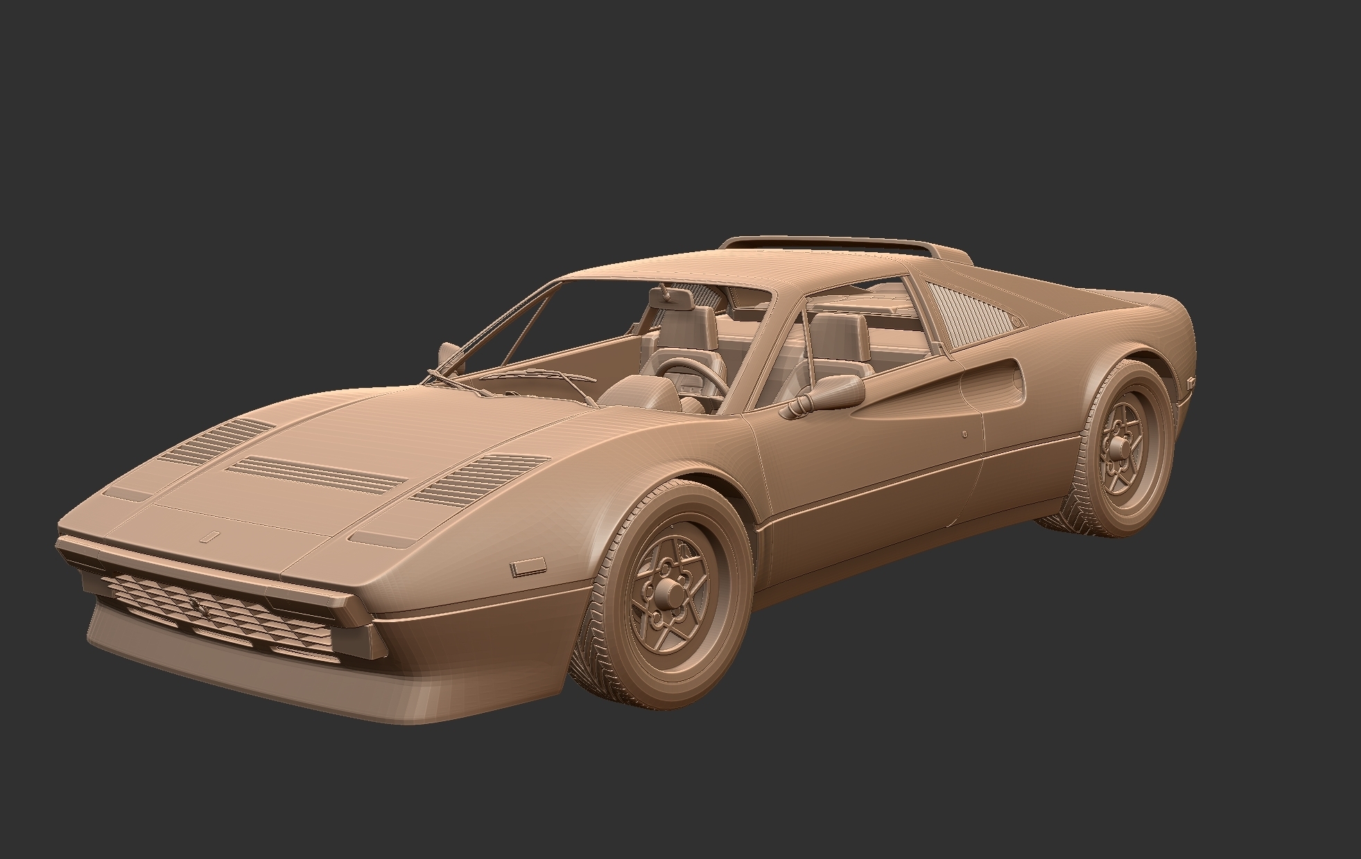 3D printable model  –  Ferrari 308 gtb gts 1975 1984