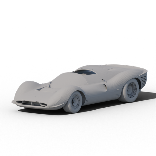 3D printable model  –  Ferrari 330 gt plus