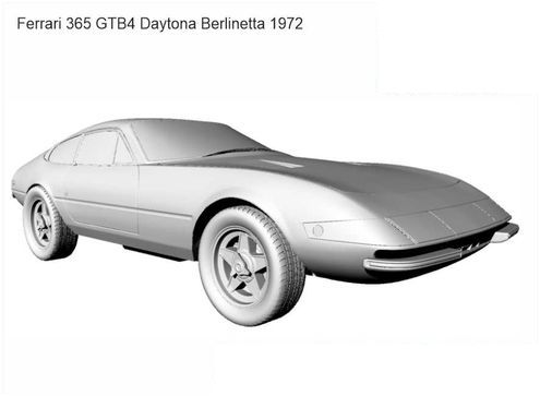 3D printable model  –  Ferrari 365