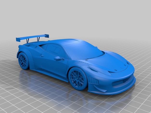 3D printable model  –  Ferrari 458 GT3