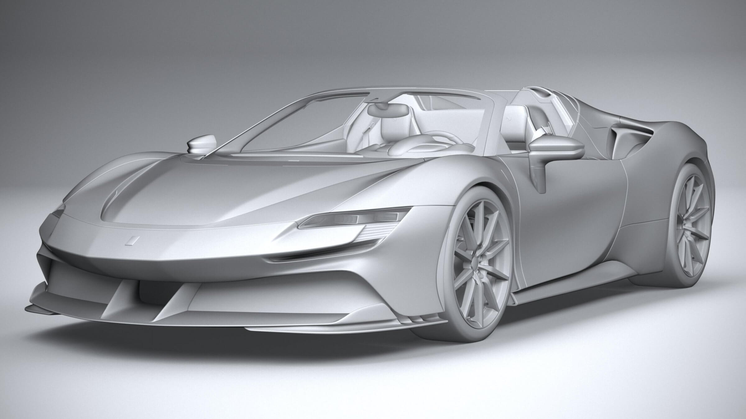 3D printable model  –  Ferrari SF90 Spider 2021