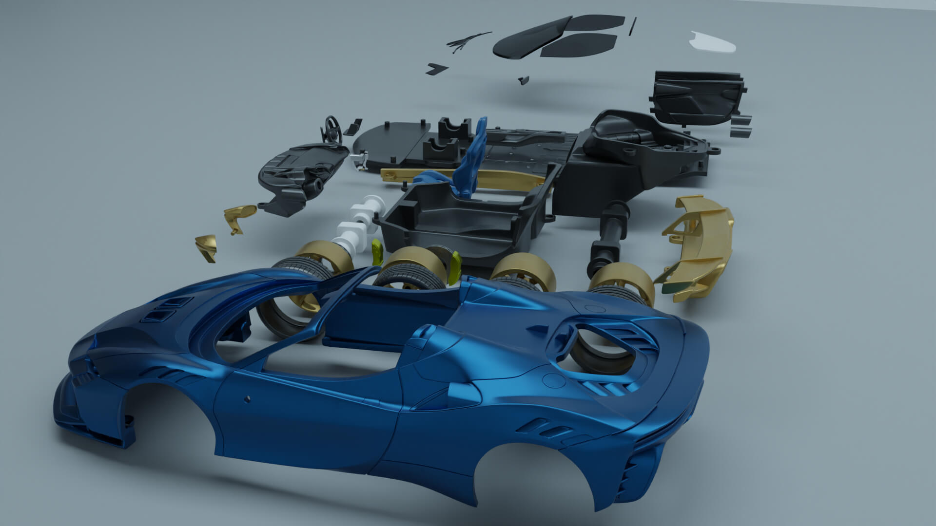 3D printable model  –  Ferrari SF90 XX Spider