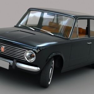 3D printable model  –  Fiat 124 Lada1200 3D