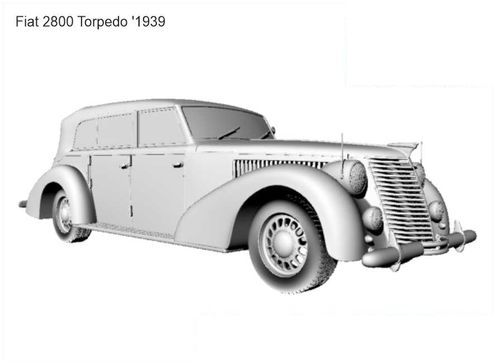 3D printable model  –  Fiat 2800