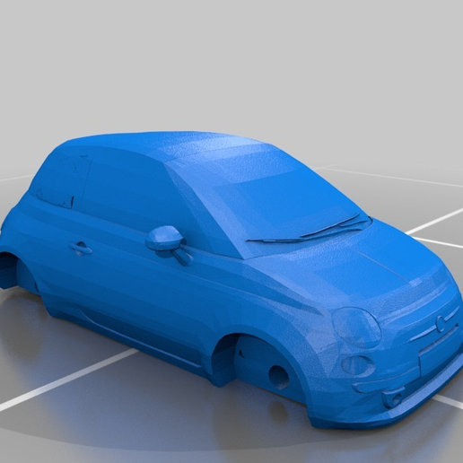 3D printable model  –  Fiat 500 2021