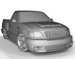 3D printable model  –  Ford F-150 SVT Lightning – 1999-2004