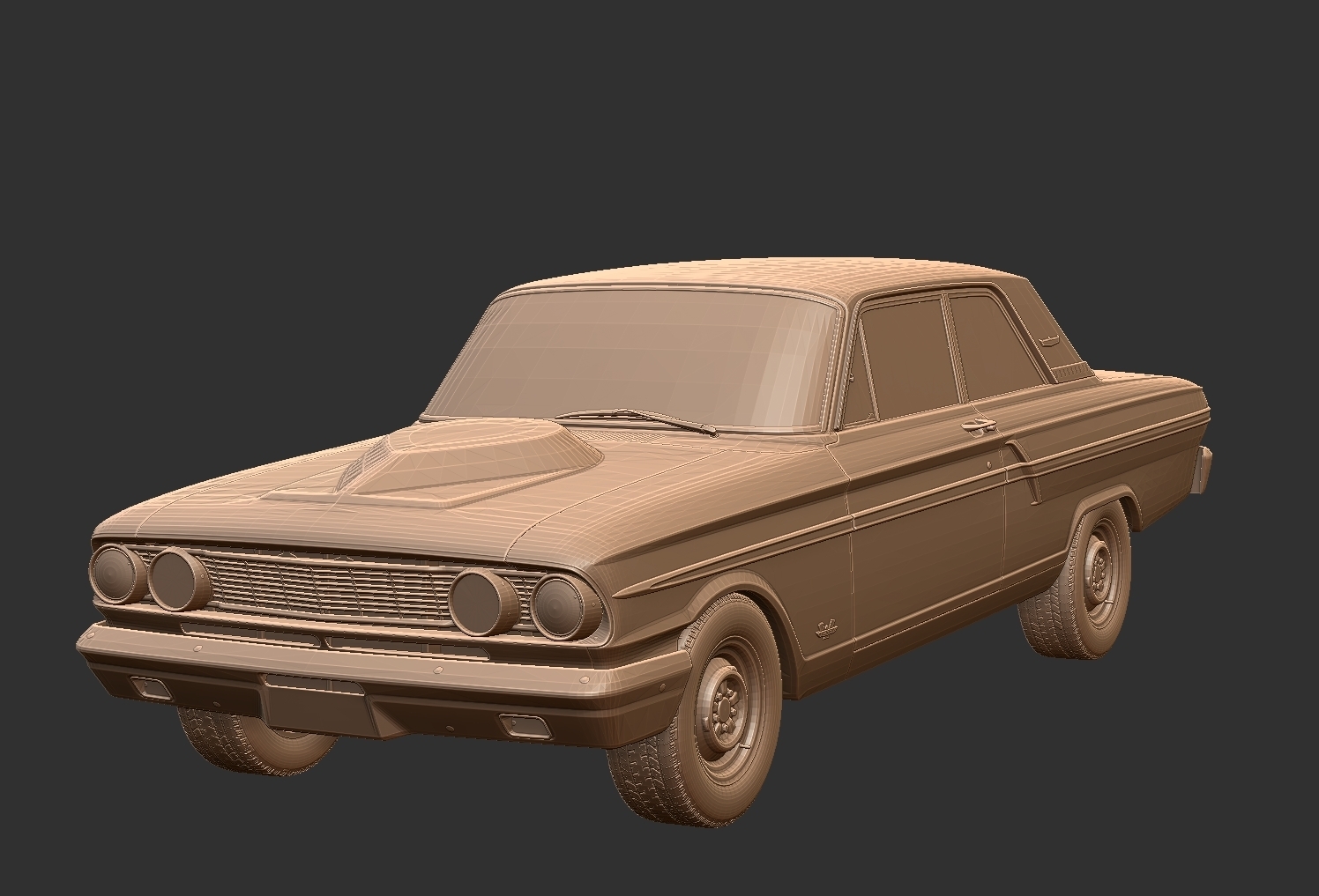 3D printable model – Fairlane Thunderbolt 1964
