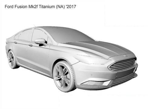 3D printable model  –  Ford Fusion Titanium 2017