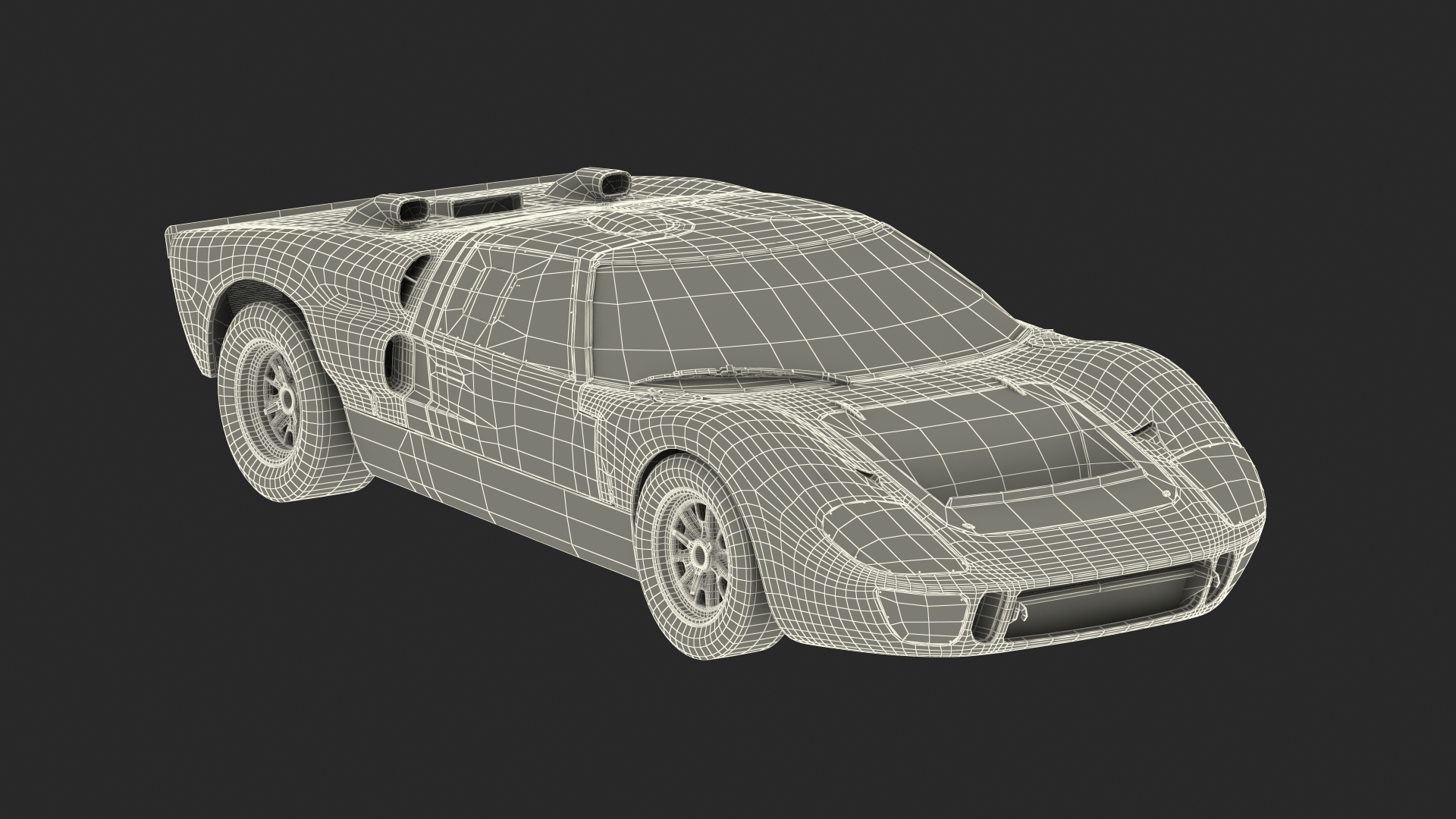 3D printable model – Ford GT 40 (Le Mans)