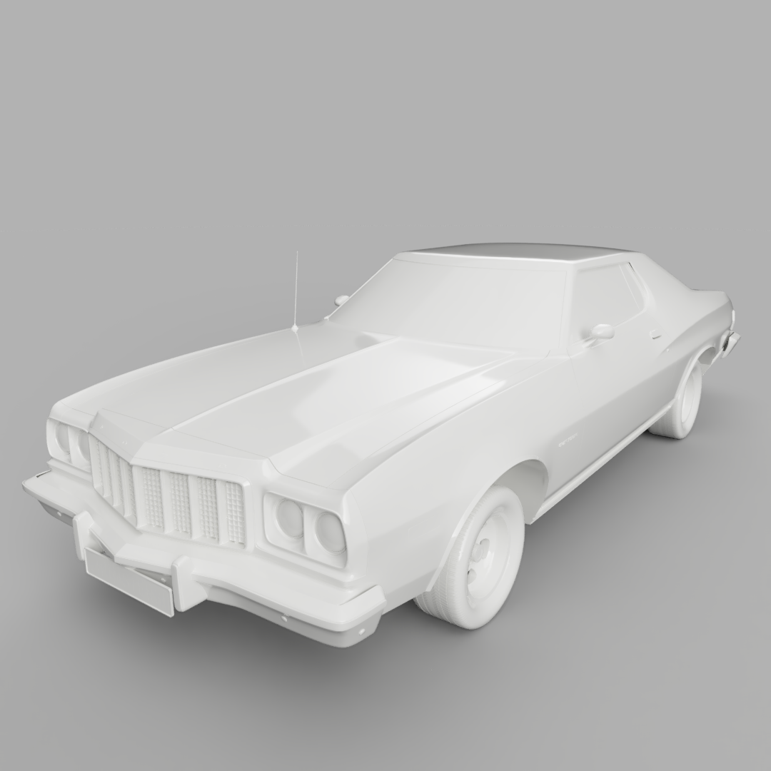 3D printable model – Ford Gran Torino hardtop 1974