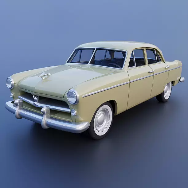 3D printable model – Ford Mainline (70A) Tudor Sedan 1952