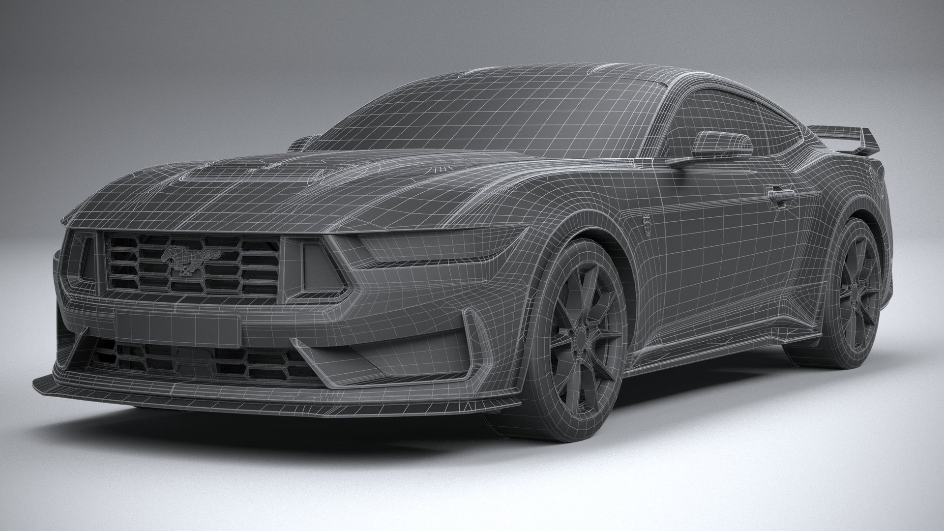 3D printable model – Ford Mustang 2024 Dark Horse