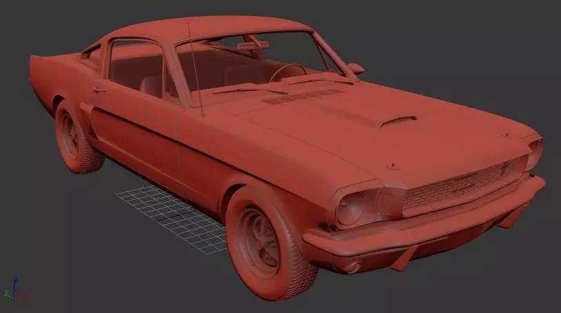 3D printable model – Ford Mustang 350GT 1969