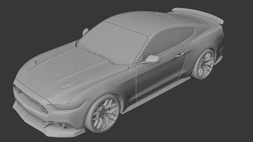 3D printable model – Ford Mustang GT-2010
