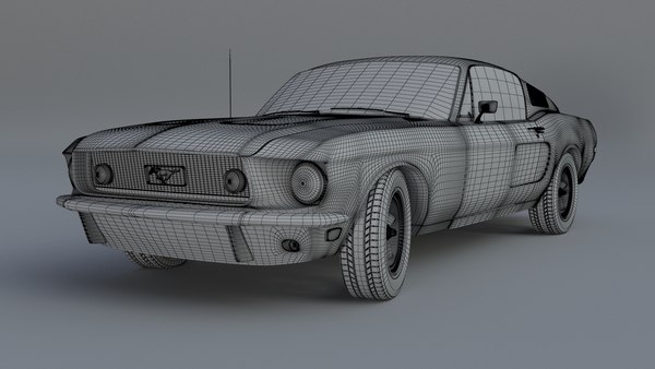 3D printable model – Ford Mustang GT390 1968