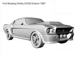 3D printable model – Ford Mustang Shelby GT500 Eleanor 1967